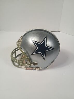 Dallas Cowboys Mini Helmet Riddell Silver 3 5/8 NFL Football